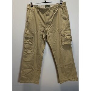 Eddie Bauer Cargo Pants Men's Tan Size 38x30, See Description 100% Cotton